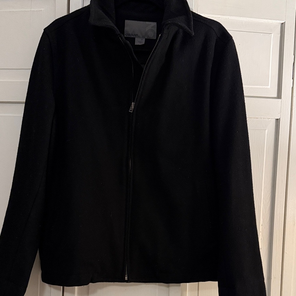 Old Navy Men's Black Military Jacket
